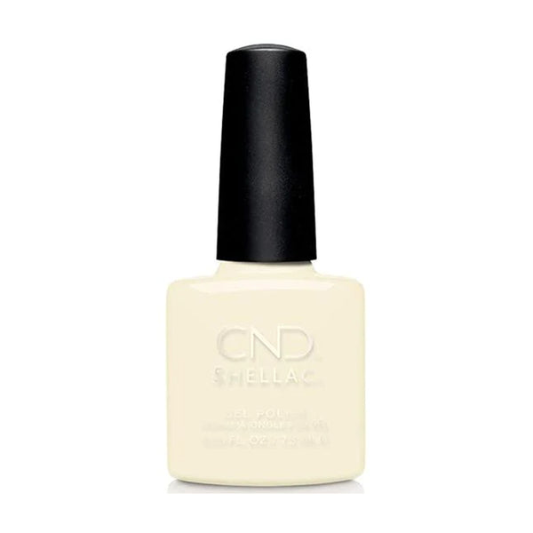  CND Shellac Gel Polish - 148 White Button Down - White, Yellow Colors by CND sold by DTK Nail Supply