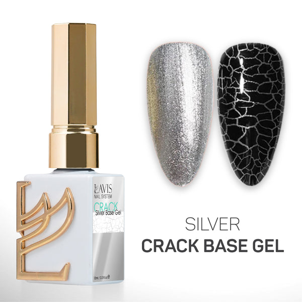 LAVIS Silver Crack Gel Base - 0.5 oz