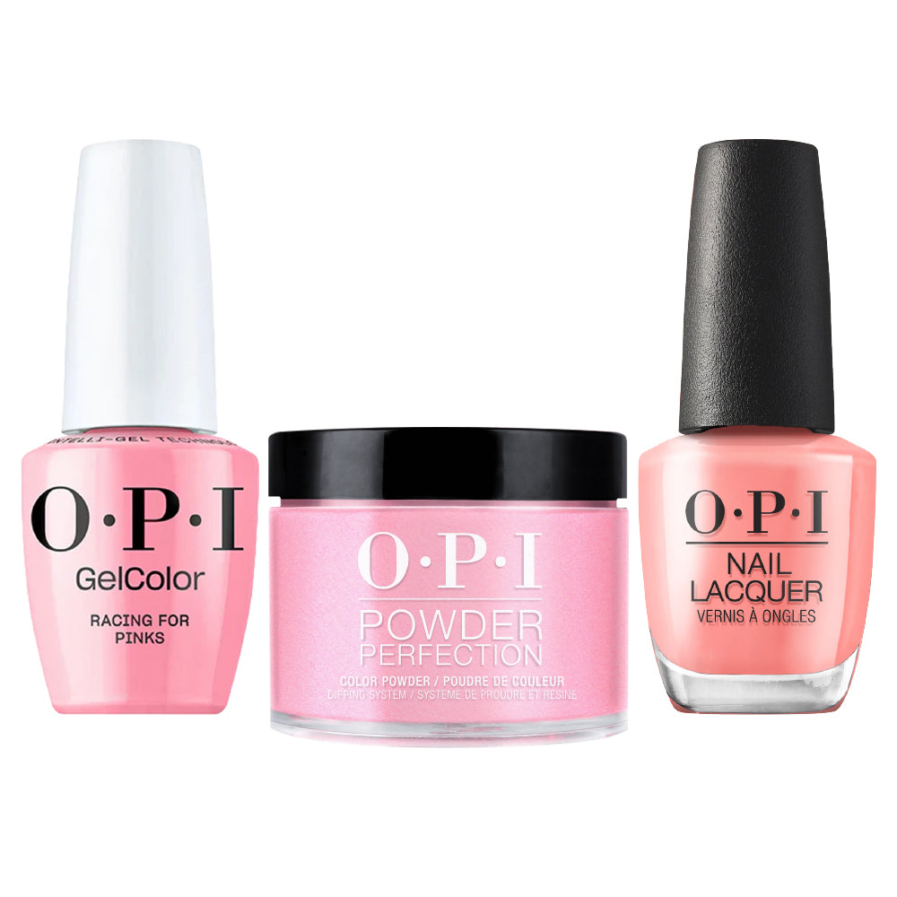 OPI Intelli 3 In 1 - D52 Racing For Pinks - Dip, Gel & Lacquer Matching