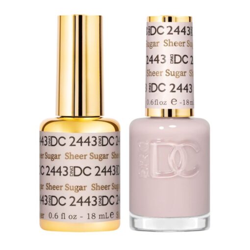 DND DC Gel Nail Polish Duo - 2443 Sheer Sugar by DND DC sold by DTK Nail Supply
