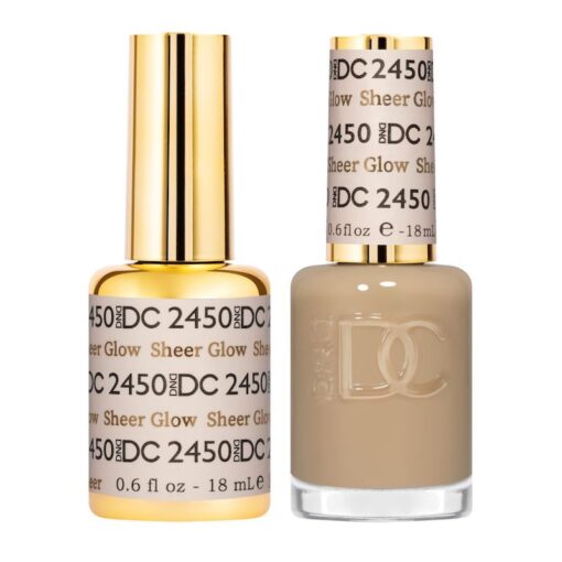  DND DC Gel Nail Polish Duo - 2450 Sheer Glow by DND DC sold by DTK Nail Supply