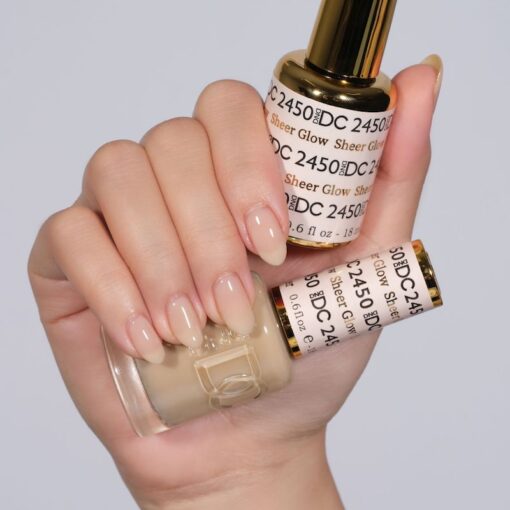  DND DC Gel Nail Polish Duo - 2450 Sheer Glow by DND DC sold by DTK Nail Supply
