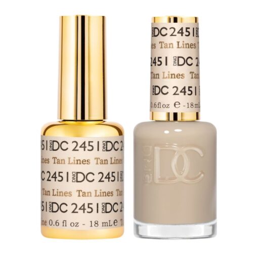  DND DC Gel Nail Polish Duo - 2451 Tan Lines by DND DC sold by DTK Nail Supply