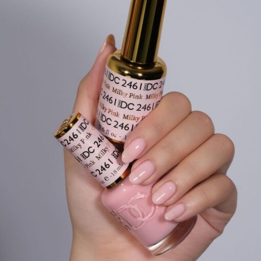 DND DC Gel Nail Polish Duo - 2461 Milky Pink by DND DC sold by DTK Nail Supply