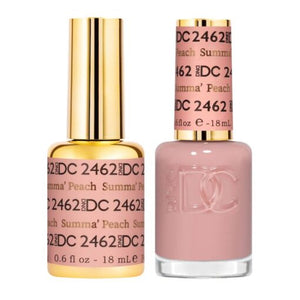 DND DC Gel Nail Polish Duo - 2462 Summa' Peach by DND DC sold by DTK Nail Supply