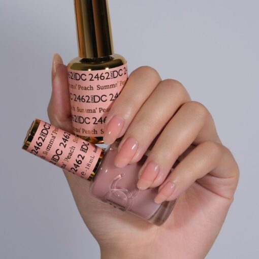 DND DC Gel Nail Polish Duo - 2462 Summa' Peach by DND DC sold by DTK Nail Supply