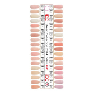 DC Part 13 - Set of 36 Gel & Lacquer Combos - Sheer Collection