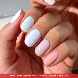 DND DIVA Gel Polish - Part 2 - Set 36 Colors Frosted Chai Collection