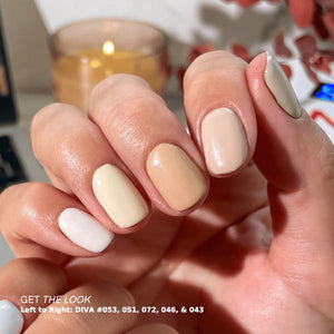 DND Diva Gel Nail Polish Duo - DND DV Part 2 - Set 36 Colors Frosted Chai Collection