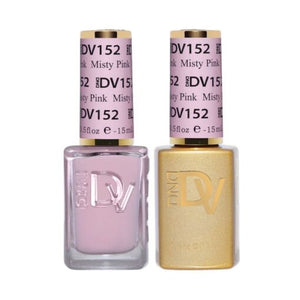 DND DV 152 Misty Pink - DND Diva Gel Polish & Matching Nail Lacquer Duo Set