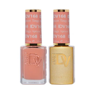 DND DV 168 Tangy Apricot - DND Diva Gel Polish & Matching Nail Lacquer Duo Set