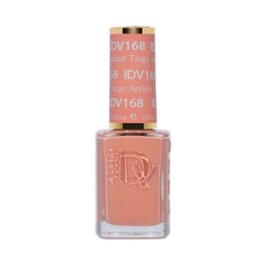 DND DV 168 Tangy Apricot - DND Diva Gel Polish & Matching Nail Lacquer Duo Set