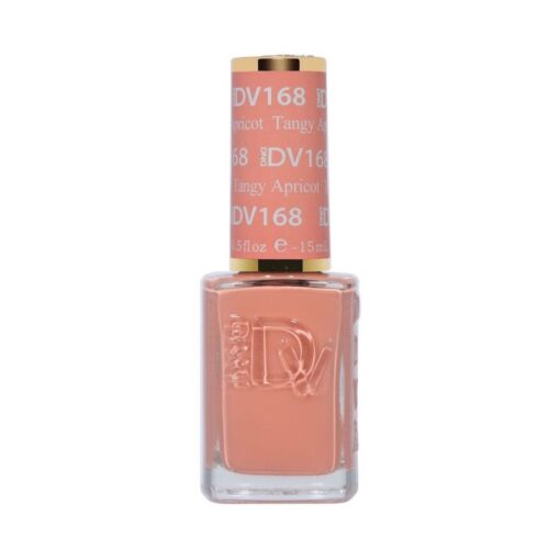 DND DV 168 Tangy Apricot - DND Diva Gel Polish & Matching Nail Lacquer Duo Set
