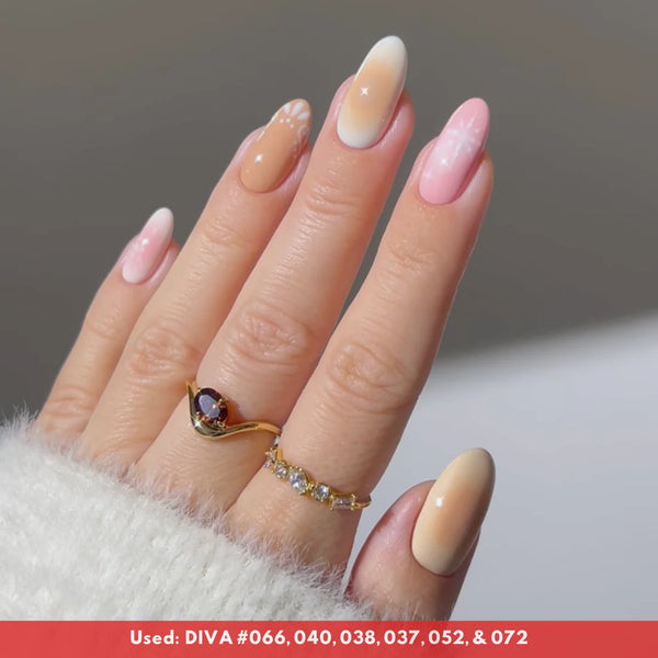 DND DIVA Gel Polish - Part 2 - Set 36 Colors Frosted Chai Collection