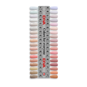 DND DIVA Gel Polish - Part 2 - Set 36 Colors Frosted Chai Collection