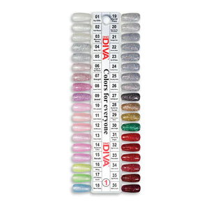 DND Diva Gel Nail Polish Duo - DND DV Part 1 - Set 36 Colors Mirrorball Collection