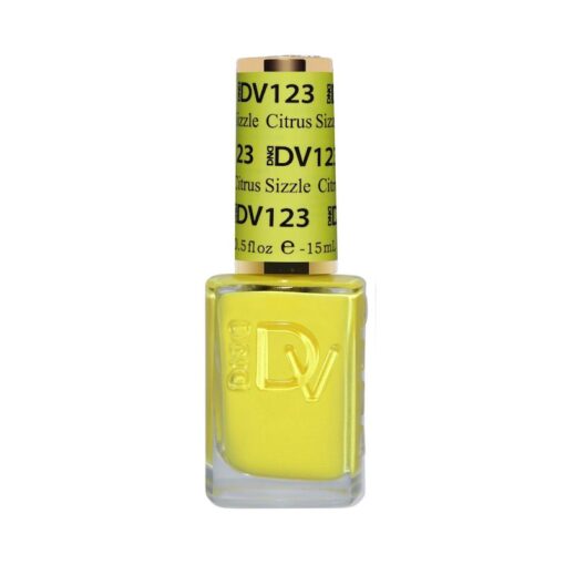 DND DV 123 Citrus Sizzle - DND Diva Gel Polish & Matching Nail Lacquer Duo Set