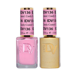 DND DV 136 Candy Coated - DND Diva Gel Polish & Matching Nail Lacquer Duo Set