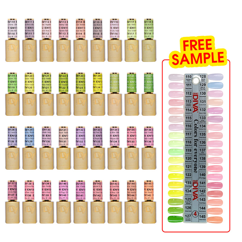DND DIVA Gel Polish - Part 4 - Set 36 Colors Soda Poppin' Collection - DTK Nail Supply