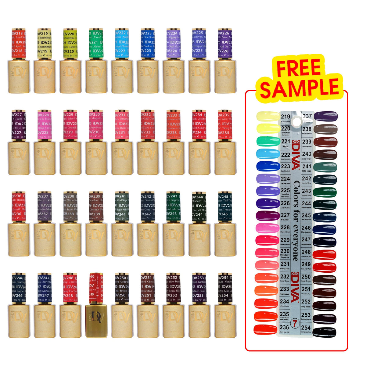 DND DIVA Set: Part 7 - Set 26 Colors Parallel Universe Collection - Set 26 Gel Polish - DTK Nail Supply