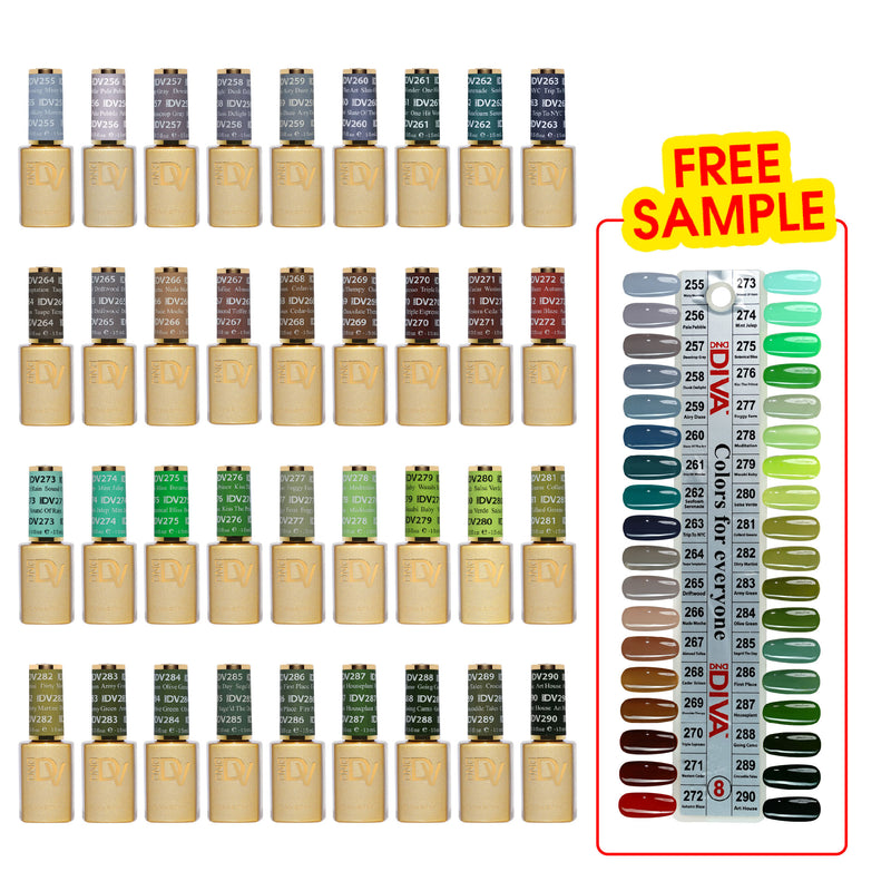 DND DIVA Gel Polish - Set 32 colors - Happy Trails Collection - DTK Nail Supply