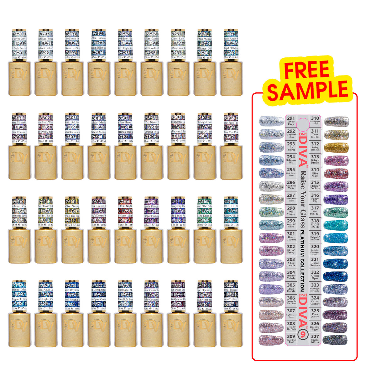DND DV Set 36 Colors Part 9 - DND Diva Gel Polish