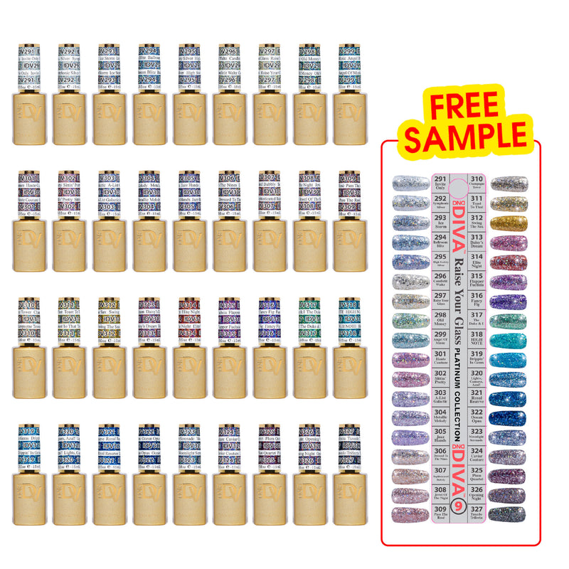 DND DV Set 36 Colors Part 9 - DND Diva Gel Polish - DTK Nail Supply