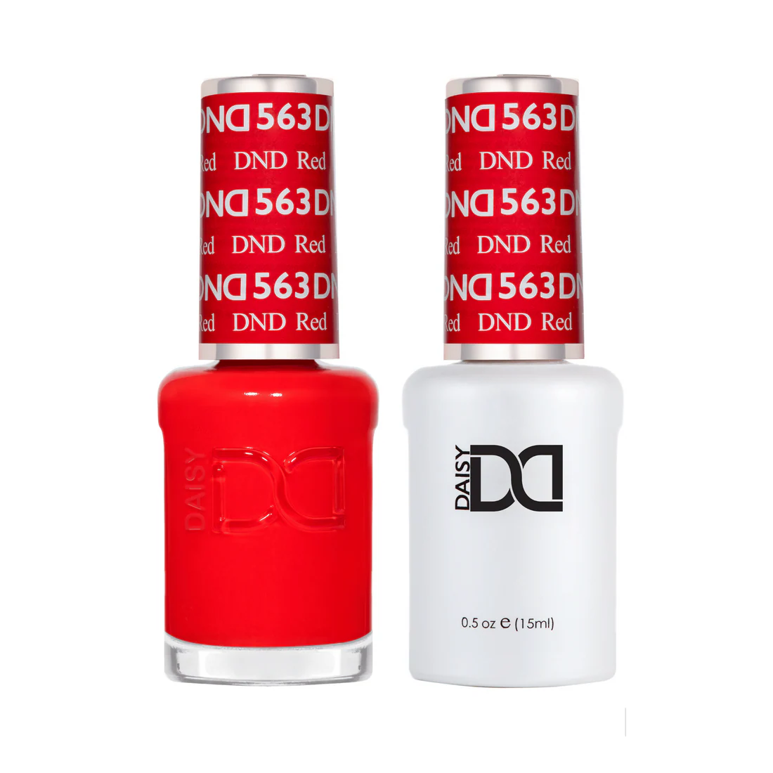 DND Gel Nail Polish Duo - 563 DND Red
