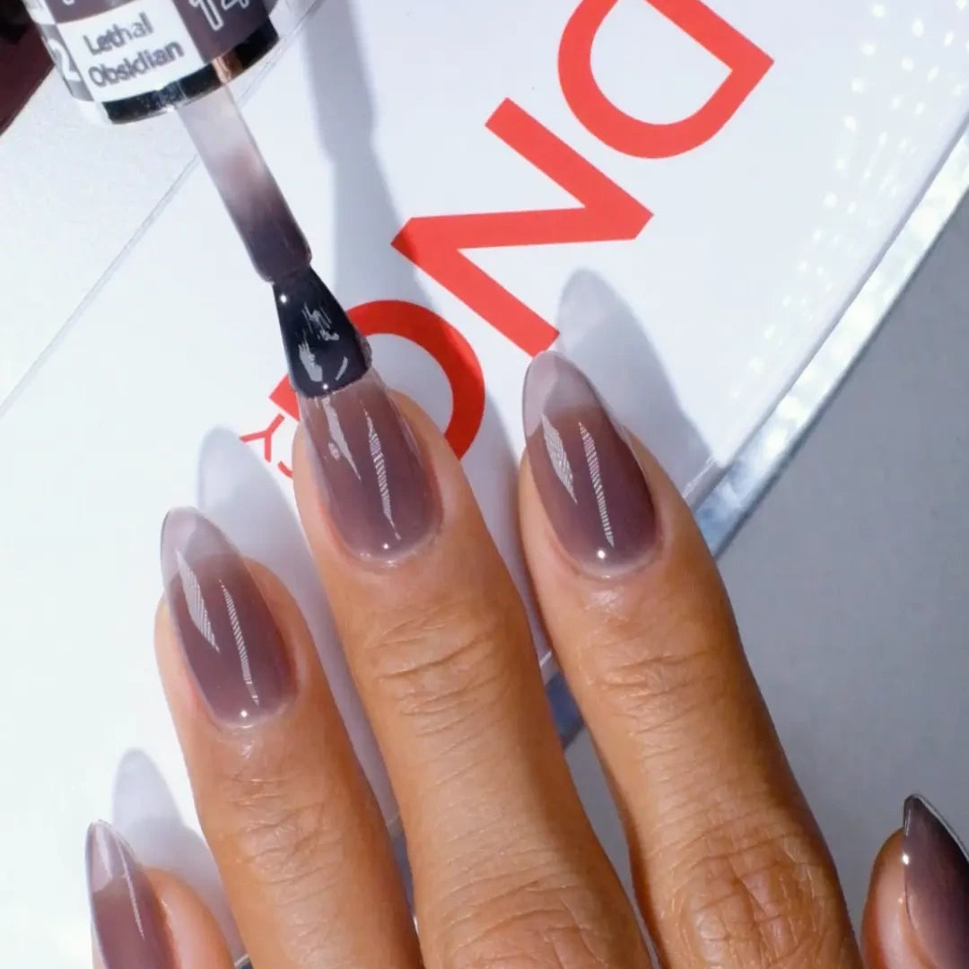 DND HEMA & TPO Free Gel Duo 142 Lethal Obsidian