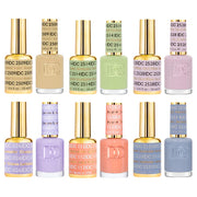 DTK Nail Supply - Authentic DND DC Spring Gel & Polish 6pc Bundle - Dewy Pastels for wholesale salon use