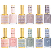 DTK Nail Supply - Authentic DND DC Fall Gel & Polish 6pc Bundle - Neutral Tones for wholesale salon use