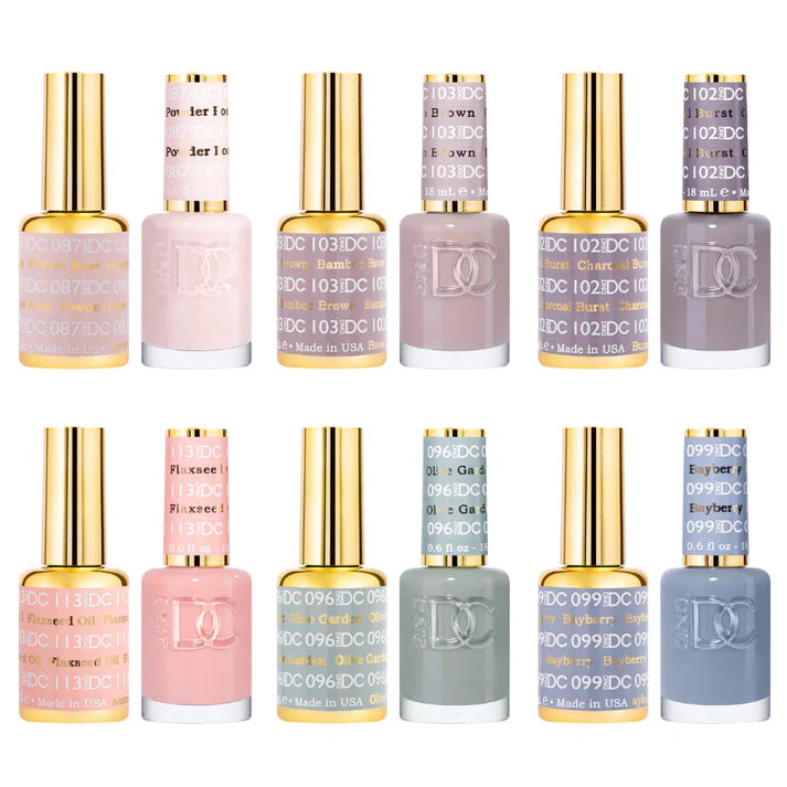 DND DC Fall Gel & Polish 6pc Bundle - Neutral Tones
