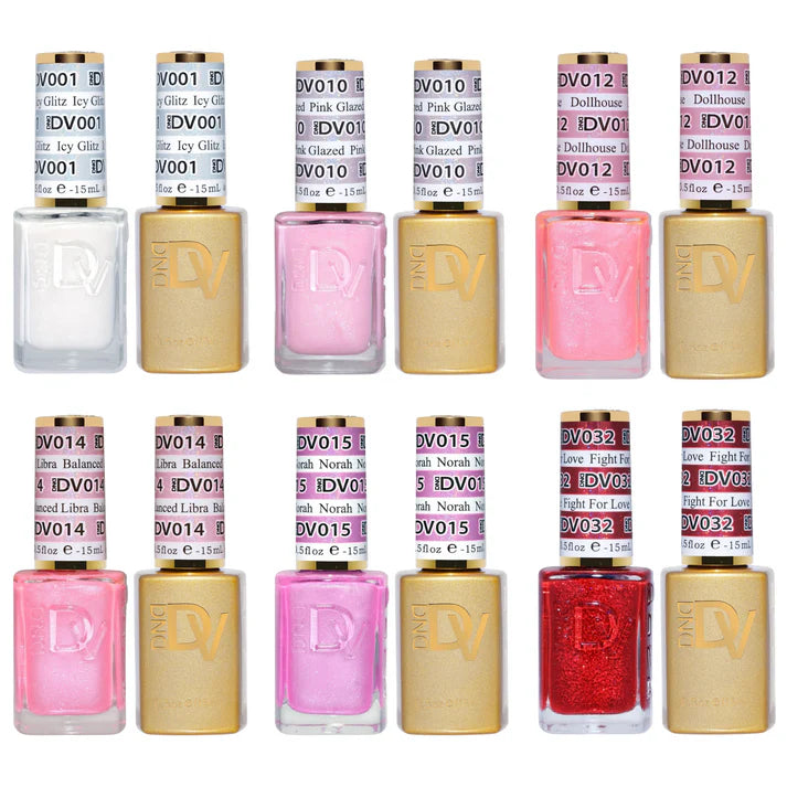 DTK Nail Supply - Authentic DND Diva Gel & Polish Valentines 6pc Bundle - Cupid's Palette for wholesale salon use