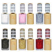 DTK Nail Supply - Authentic DND Diva Winter Gel & Polish 6pc Bundle - Winter Glitters for wholesale salon use