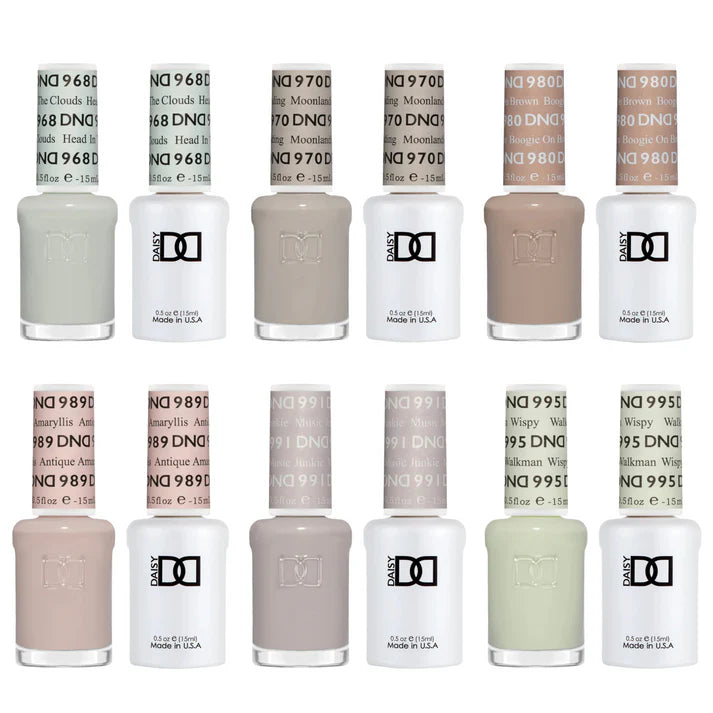 DTK Nail Supply - Authentic DND - Daisy Nail Designs DND Gel & Polish 6pc Bundle - Sad Beige Palette for wholesale salon use