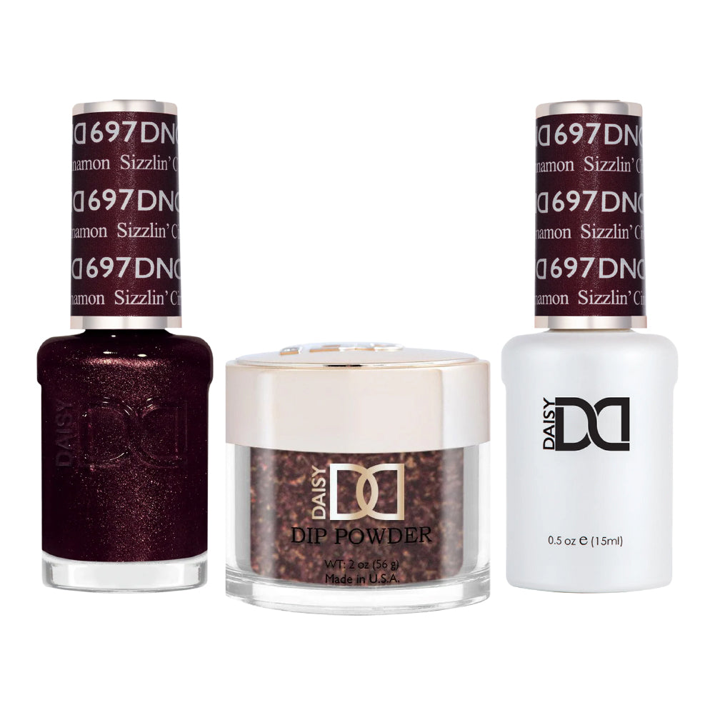 DND 3 in 1 - Dip, Gel & Lacquer Matching - 697 Sizzlin' Cinnamon