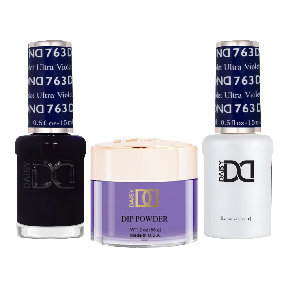 DND 3 in 1 - Dip, Gel & Lacquer Matching - 763 Ultra Violet