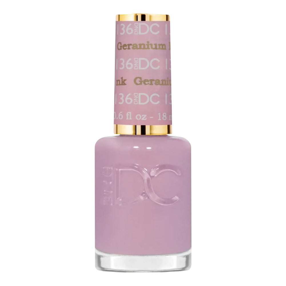 DND DC Nail Lacquer - 136 Geranium Pink
