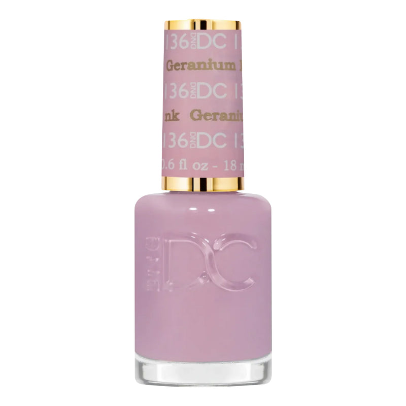 DND DC Nail Lacquer - 136 Geranium Pink