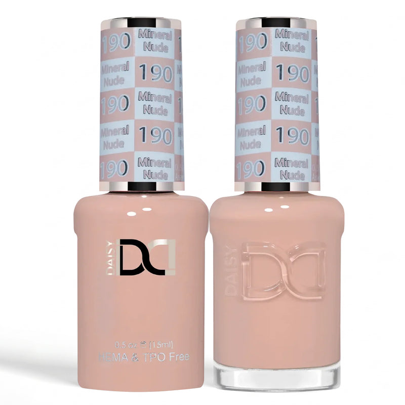 DND HEMA & TPO Free Gel Duo 190 Mineral Nude