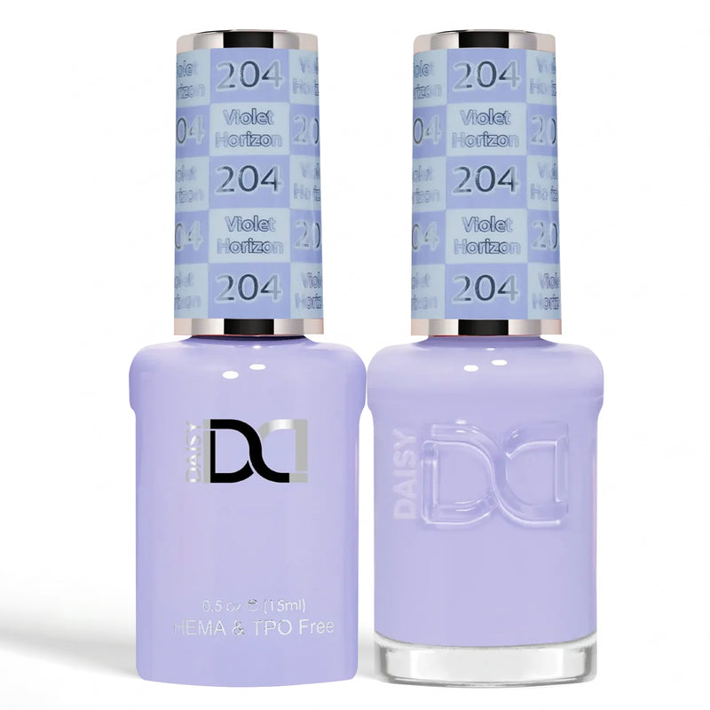 DND HEMA & TPO Free Gel Duo 204 Violet Horizon