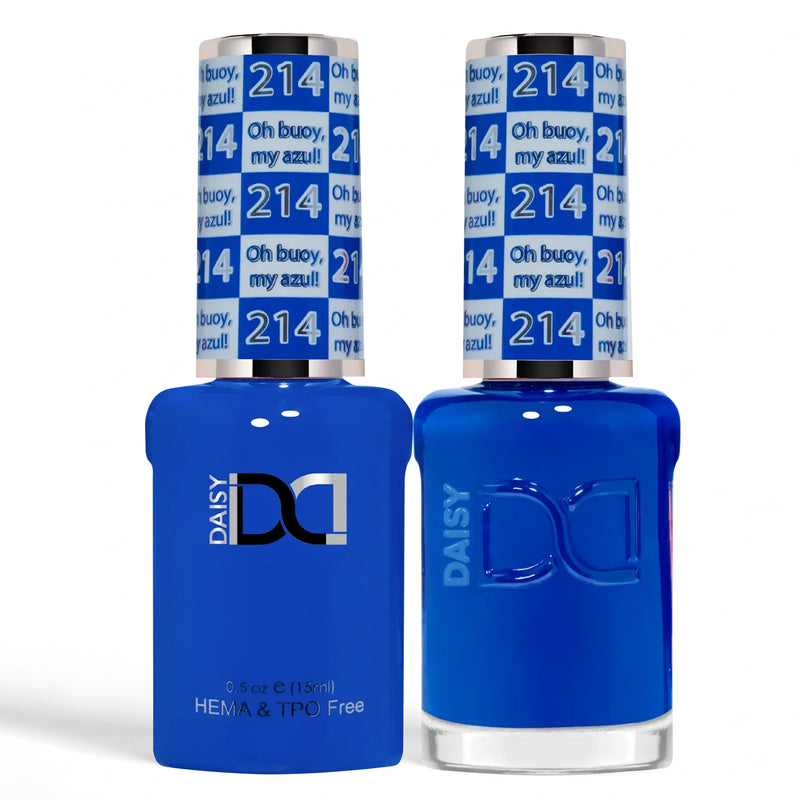 DND HEMA & TPO Free Gel Duo 214 Oh Buoy, My Azul!