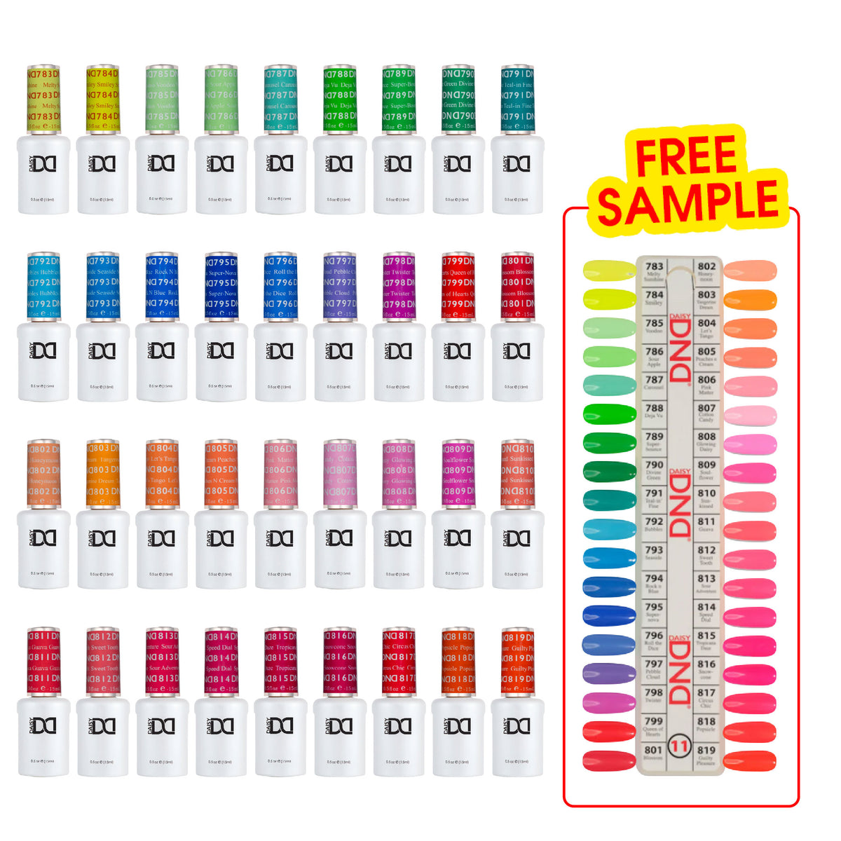 DND Gel Polish Part 11 - Set of 35 Colors - DTK Nail Supply