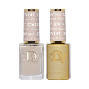 DND DV 147 Buried Treasure - DND Diva Gel Polish & Matching Nail Lacquer Duo Set