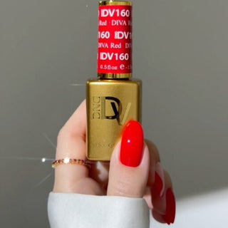  DND DIVA Gel Polish - 160 Red by DND Diva sold by DTK Nail Supply