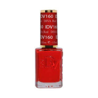  DND DIVA Nail Lacquer - 160 Red by DND Diva sold by DTK Nail Supply