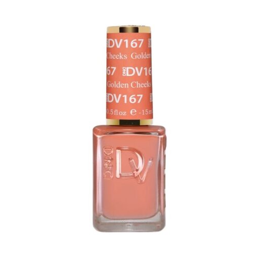 DND DV 167 Golden Cheeks - DND Diva Gel Polish & Matching Nail Lacquer Duo Set