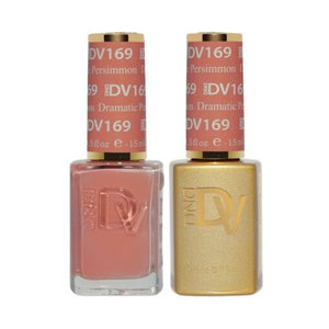 DND DV 169 Dramatic Persimmon - DND Diva Gel Polish & Matching Nail Lacquer Duo Set
