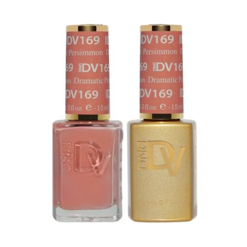 DND DV 169 Dramatic Persimmon - DND Diva Gel Polish & Matching Nail Lacquer Duo Set