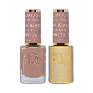 DND DV 176 Nude Leather - DND Diva Gel Polish & Matching Nail Lacquer Duo Set